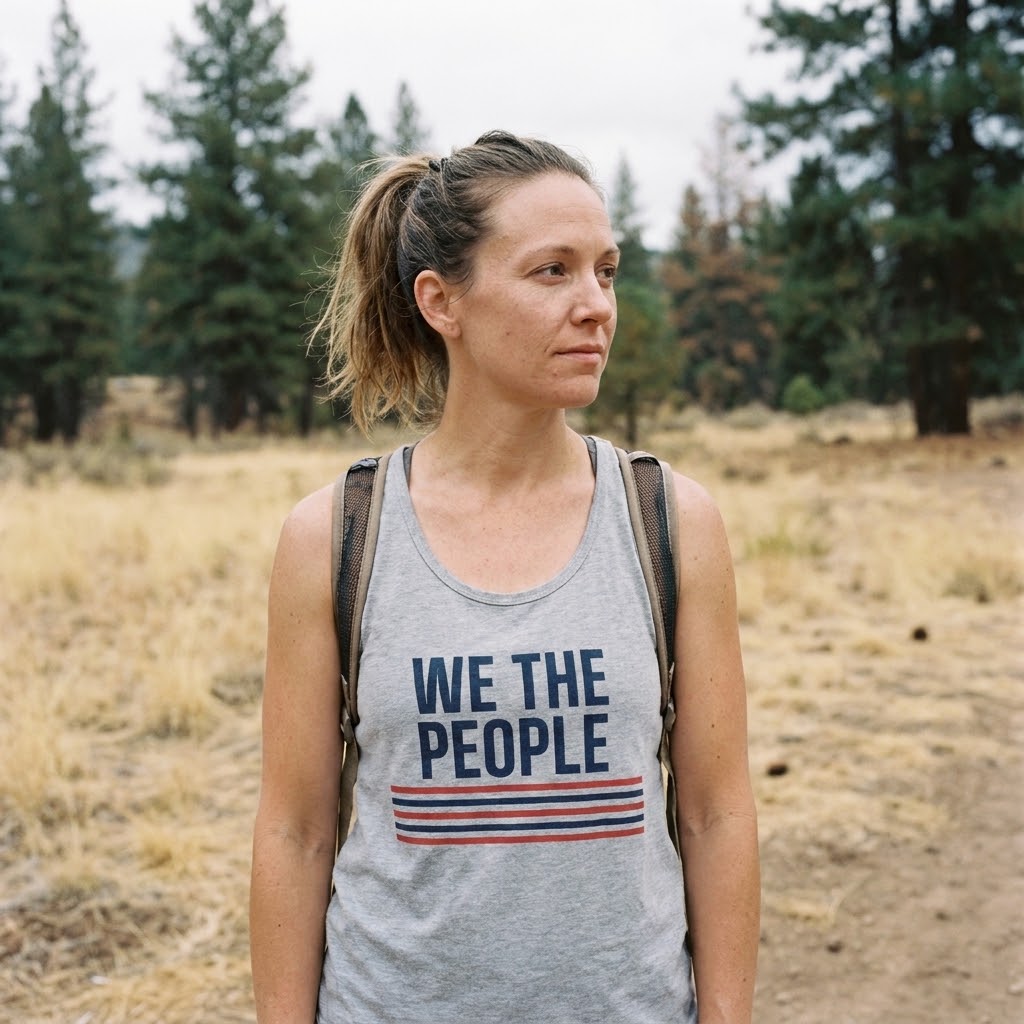 We the People tank top — Size: S, Color: Black