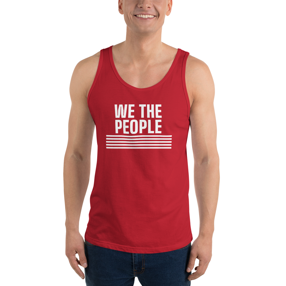 We the People tank top — Size: S, Color: Red