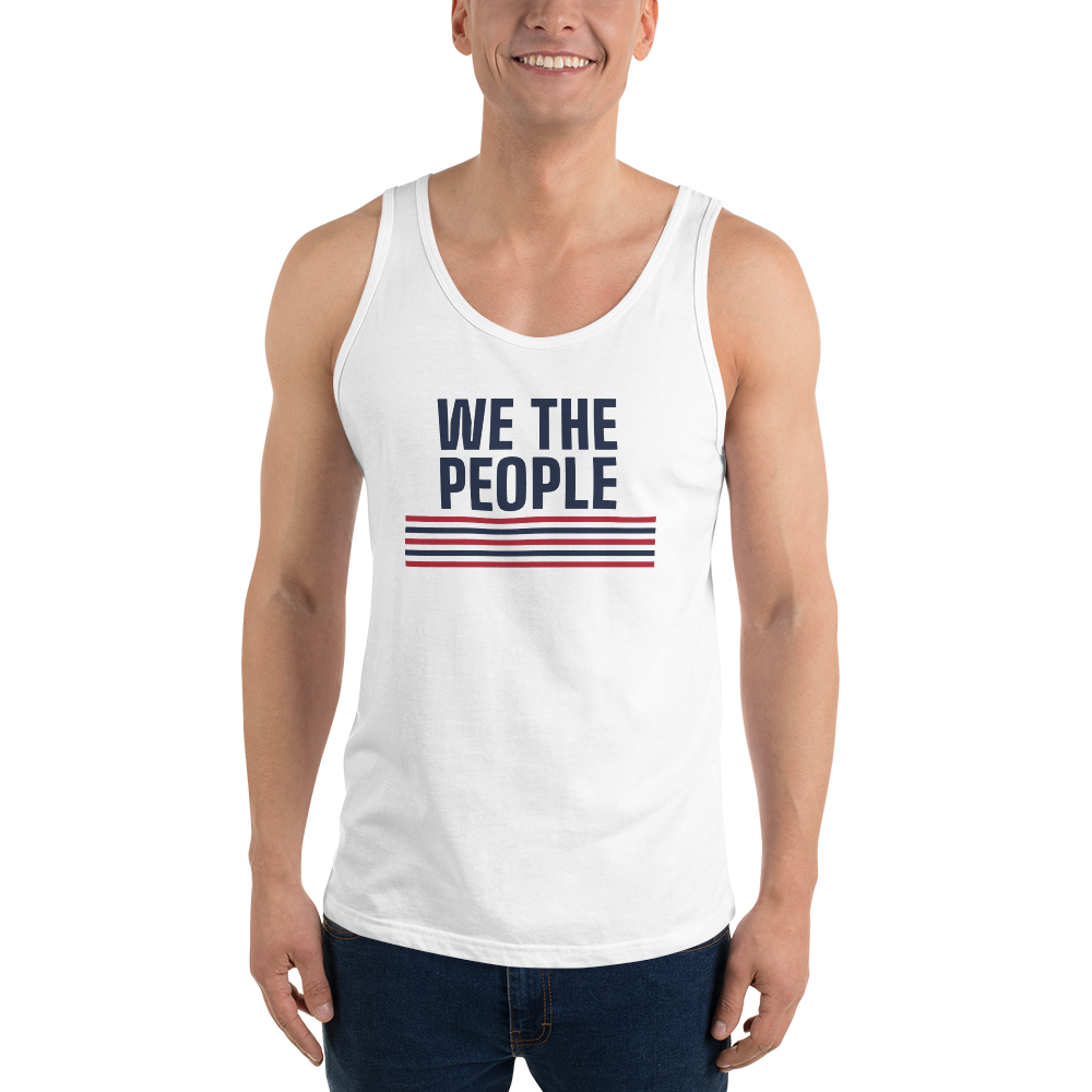 We the People tank top — Size: XL, Color: White