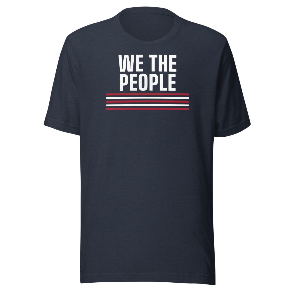 We the People tee — Size: M, Color: Heather Navy