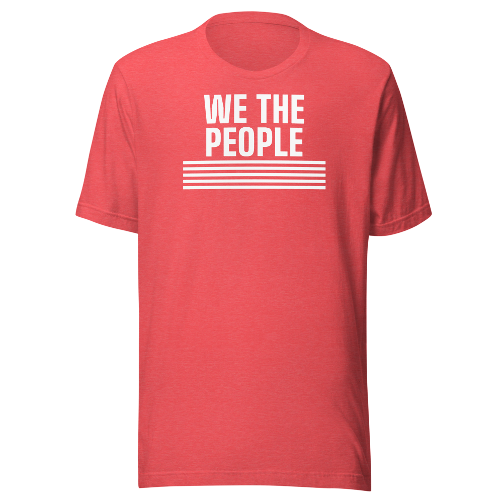 We the People tee — Size: 3XL, Color: Red