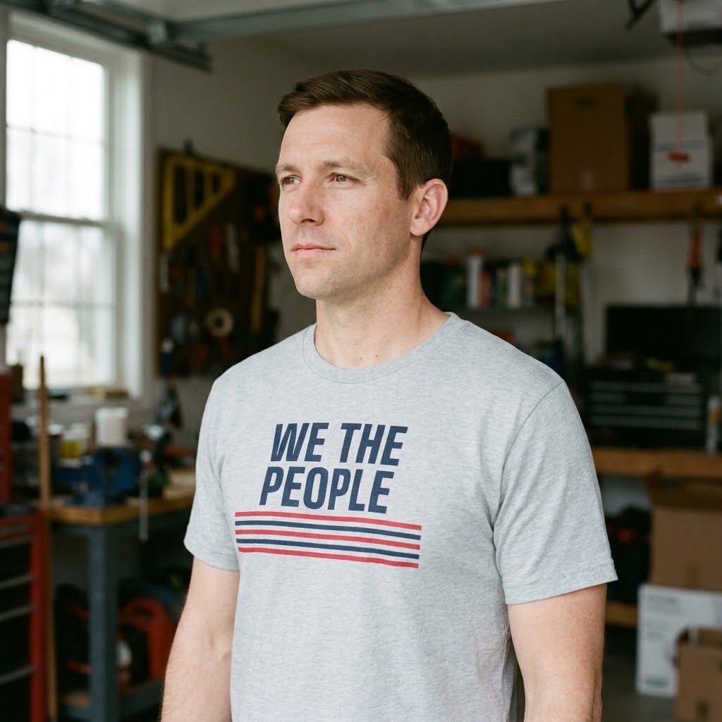 We the People tee — Size: 2XL, Color: Black