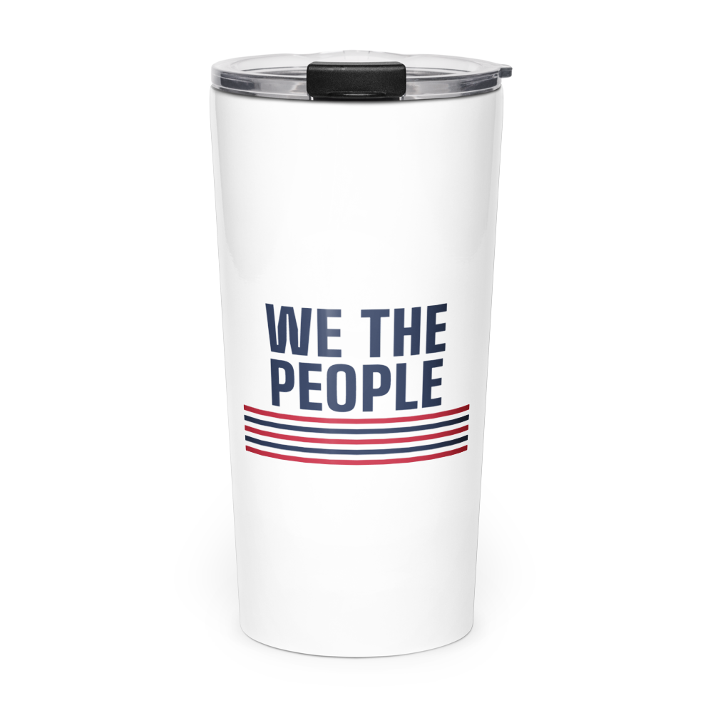 We the People tumbler — Size: 20oz, Color: White